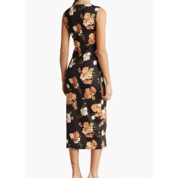 We Wore What Women's Black/Floral Muscle Tank Midi Dress Size XS Fairy Grunge - Picture 6 of 7